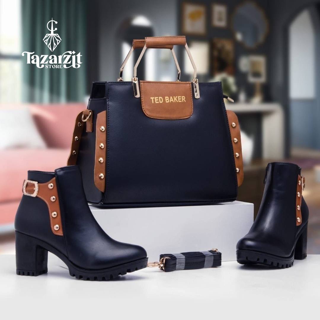 Pack Élégance – Sac + Bottines à Talon 🌟